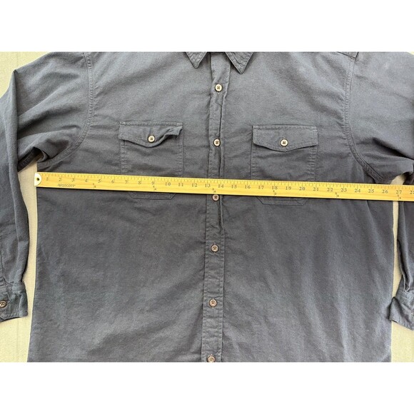 RedHead Brand Co Shirt Mens XL Blue Long Sleeve Button Front Two Chest Pockets - Picture 9 of 11